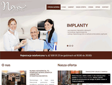 Tablet Screenshot of novadental.pl