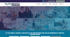Desktop Screenshot of novadental.com.au