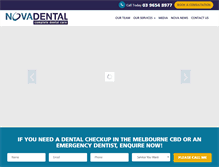 Tablet Screenshot of novadental.com.au